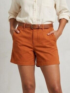 A New Day Women’s High-Rise Rust Cotton Shorts w/Pockets Size Sz 12